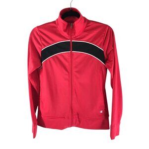 Champion Womens Athletic Jacket Pockets Full Zip Pink S